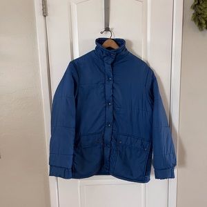 Vintage JC Penney blue puffer jacket XL